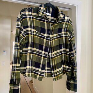 Rag & Bone Iris Plaid Flannel Shirt Size S